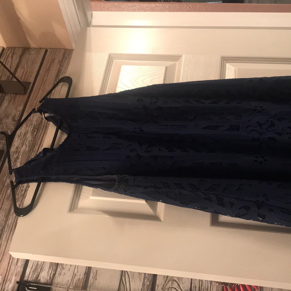 Blue lace dress